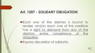 OBLIGATIONS AND CONTRACTS 6 ART 12071222 [upl. by Annauj946]