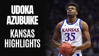 Udoka Azubuike Official Kansas Jayhawks Highlights [upl. by Atte330]