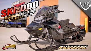 Walkaround  2019 SkiDoo Renegade® Adrenaline 850 ETEC Black [upl. by Ruenhcs831]