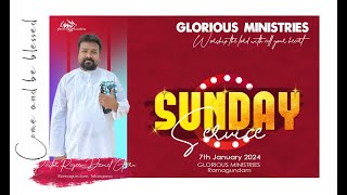 GLORIOUS MINISTRIES  Sunday Service Ramagundam  7th January 2024 [upl. by Ginsberg]