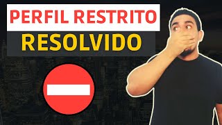 Perfil Do Facebook com ACESSO RESTRITO à PUBLICIDADE  RESOLVIDO [upl. by Raama416]