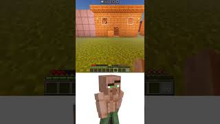 Automatic Block Door Minecraft Villager Oİ Oİ Oİ meme memes minecraft funny bombastic [upl. by Adiehsar]