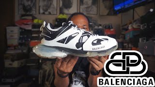 Balenciaga Track Clear Sole Sneakers REVIEW and on foot look [upl. by Nauaj]