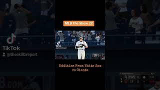 MLB The Show Oddities From White Sox vs Giants [upl. by Adorne]