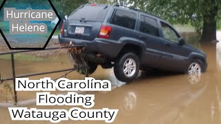 Hurricane Helene Flooding Boone North Carolina Watauga County [upl. by Ellenig]