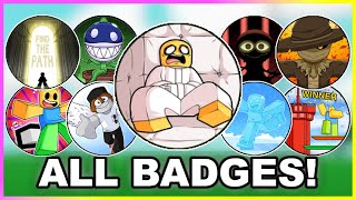 How to get ALL 83 BADGES in SLAP BATTLES Updated February 2024 ROBLOX [upl. by Suvart838]