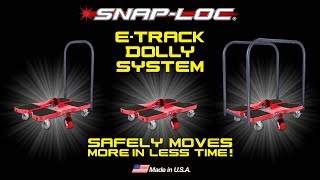 Moving stuff made easy The SNAPLOC ETrack Dolly System [upl. by Noseimaj]