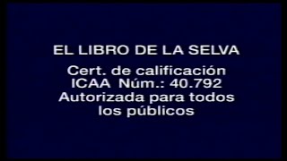 EL LIBRO DE LA SELVA 1967  Intro VHS España [upl. by Rochester]