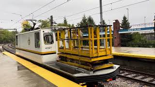 MBTA Wire Car 4367  Headed Home [upl. by Holton574]