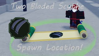 Double Bladed Scythe Spawn Location ROBLOX Shinobi Life 2 [upl. by Moseley171]