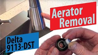 Delta Faucet Aerator Removal on 9113DST or RP80524 [upl. by Krawczyk]