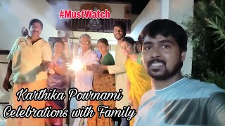 Karthika Pournami Celebrations  Kedareshwara Nomulu familyvlog karthikamasam deepavali ytshorts [upl. by Leuqim]