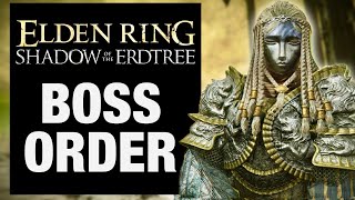 Elden Ring Boss Order  ALL Bosses in Shadow of the Erdtree [upl. by Baxter]