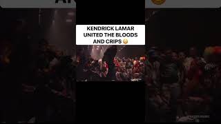 Kendrick Lamar Unites LA Bloods and Crips kendricklamar losangeles [upl. by Kitchen704]