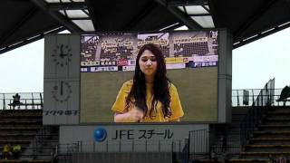 ジェフ千葉11 vs岐阜フクアリ Endless Tears feat中村舞子 12Jun2011 [upl. by Vtarj512]