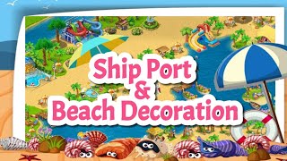 Township Ship Port amp Beach Decoration 🏖️ [upl. by Kylah]