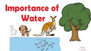 Importance of water on earth  Water conservation  save water  Simply Elearn kids [upl. by Glavin]