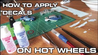 How to Apply WaterSlide Decals on Hot Wheels [upl. by Kerwon]