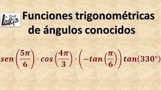 Funciones trigonométricas con ángulos en radianes y en grados  La Prof Lina M3 [upl. by Upshaw]