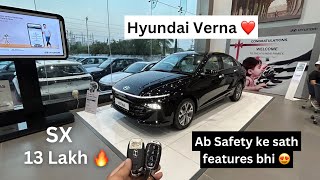 Hyundai Verna ❤️ 2023 SX 13L🔥 Most VFM 5 star ⭐️ Safety rating Now Safety with features verna [upl. by Ratep]