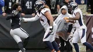 Michael Crabtree vs Aqib Talib Fight  Broncos vs Raiders  NFL [upl. by Beattie]