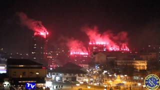 TORCIDA SANDZAK ZAPALILA GRAD ZA 25 RODJENDAN [upl. by Edrock187]