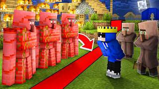 Bloody Golems SPLIT The Village in Half in Minecraft [upl. by Elissa]