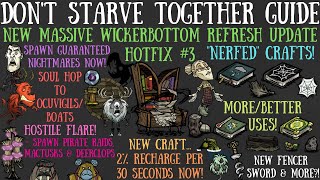 NEW MASSIVE Wickerbottom Rework Hotfix New Items Nerfs amp More  Dont Starve Together Guide [upl. by Maryly]