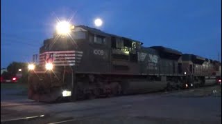 NS 155 w NS amp BNSF SD70ACe Duo amp K3LA Horn in Augusta GA 5423 [upl. by Nwahsud]