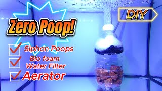 DIY Aerator Siphon Filter  DIY Bio Foam Filter  DIY Aquarium Filter [upl. by Aleece484]