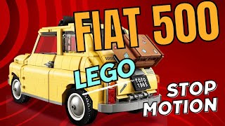 Lego FIAT 500 en stop motion speed Build [upl. by Llemij]