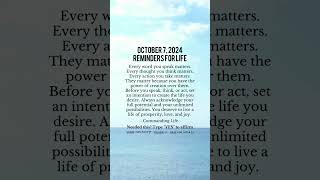 Reminders for life [upl. by Darren]