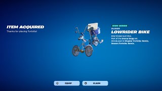 How To Get Lowrider Bike Glider NOW FREE In Fortnite [upl. by Rolf]