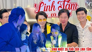 Khương Dừa Chung Tử Long Bình Tinh đến sớm nhất dự sinh nhật 35 tuổi của nghệ sĩ Linh Tâm [upl. by Amluz]