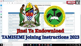 Jinsi Ya Kudownload Form Five Joining Instructions Ya Shule yoyote 2024  Bing Portal [upl. by Daberath]