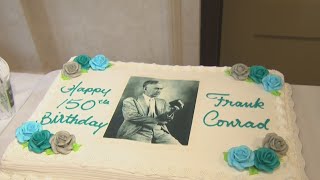 Celebration takes place for Frank Conrads 150th birthday [upl. by Yssirhc386]