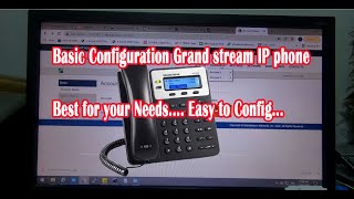 Grand stream GXP16201625 IP PHONE  REVIEW and basic config [upl. by Ocir93]