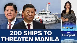 China Challenges Philippines Claim on South China Sea Sends 200 Vessels Vantage with Palki Sharma [upl. by Ysteb744]