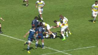 TOP 14 – Castres  La Rochelle  6720 Essai Geoffrey PALIS CAS – J24 – Saison 20152016 [upl. by Lifton]