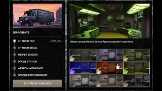 GTA 5  DLC Vehicle Customization TERRORBYTE and Review [upl. by Hoopen683]