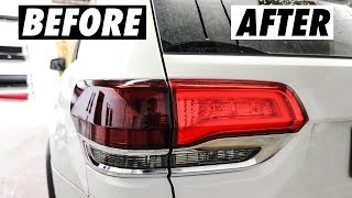 How To Tint Your Tail Lights with Vvivid Vinyl Film DRY APPLICATION [upl. by Drabeck]