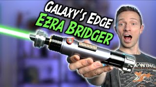 NEW Ezra Bridger Legacy Lightsaber from Star Wars Galaxys Edge [upl. by Kciderf52]