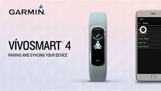 vívosmart 4 Pairing and Syncing Your Device [upl. by Herm450]