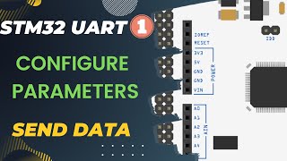 STM32 UART 1  How to configure Parameters  Send Data [upl. by Sunev20]