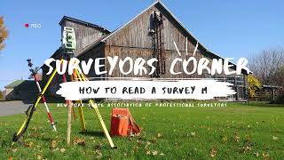 Surveyors Corner How to Read a Survey Map [upl. by Areta241]