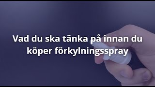 Förkylningsspray bäst i test 2024 Köpguide [upl. by Stiruc]