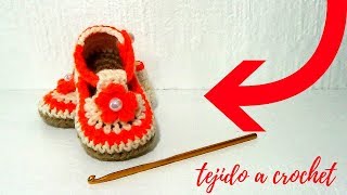 ZAPATITOS DE VERANO TEJIDOS A CROCHET PASO A PASO PARA BEBE 3 a 6 meses [upl. by Neila]