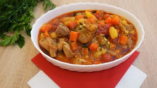 2 Potatoes 1 Carrot some Meat and Delicious Dinner is Ready  One Pot Stir Fry Recipe  Easyvideo [upl. by Thea]