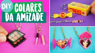 DIY COLAR DA AMIZADE Mini Maquiagem e  Por Isabelle Verona dolls amigasyoutubers Ep 3 [upl. by Annabella]