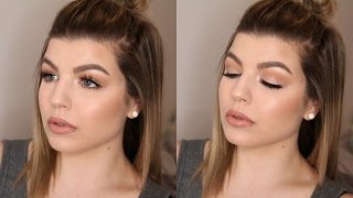 Spring Daytime Glam Makeup Tutorial Great for Hooded Eyes [upl. by Lebatsirhc]